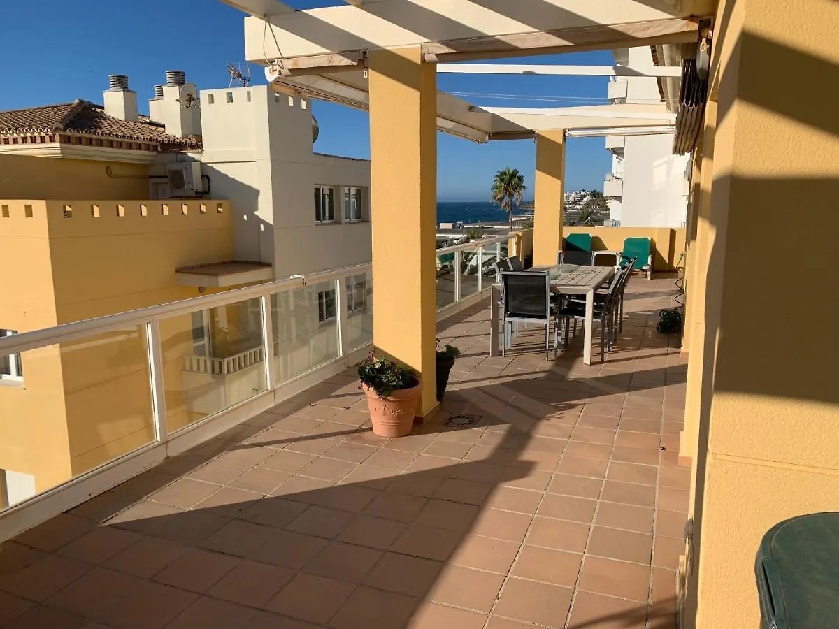 Spectacular Penthouse In Front Of The Sea, 200 M2 Terrace - Arruzafa Playa Apartment La Cala De Mijas