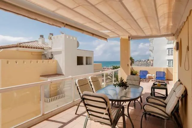 Spectacular Penthouse In Front Of The Sea, 200 M2 Terrace - Arruzafa Playa Apartment La Cala De Mijas